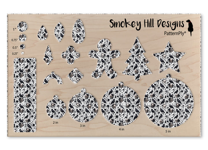 PatternPly® Scattered Raven And Skulls