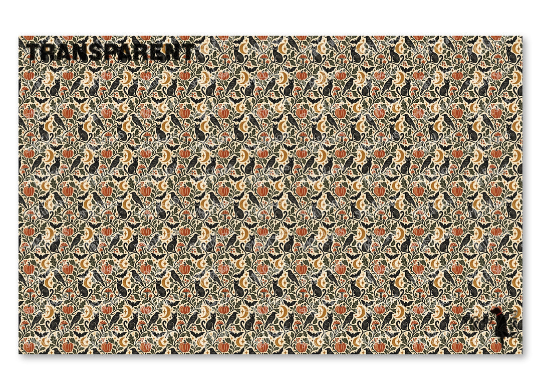 PatternPly® Transparent Ravens And Black Cats