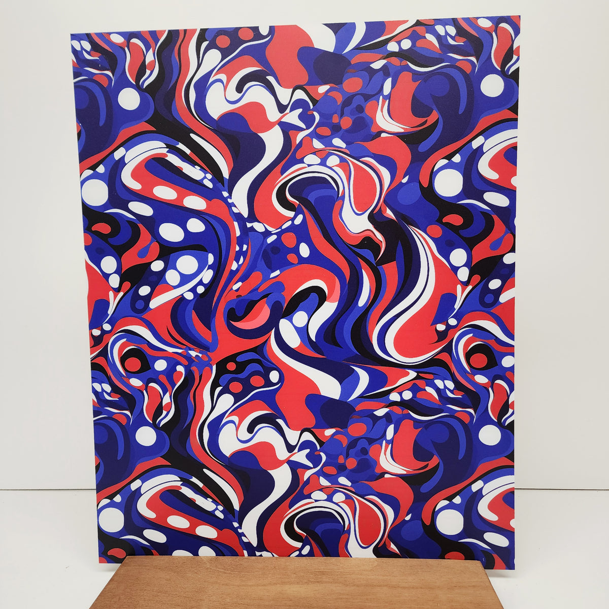 PatternPly® 19x24" Abstract Patriotic XL Scale sheet showing the pattern