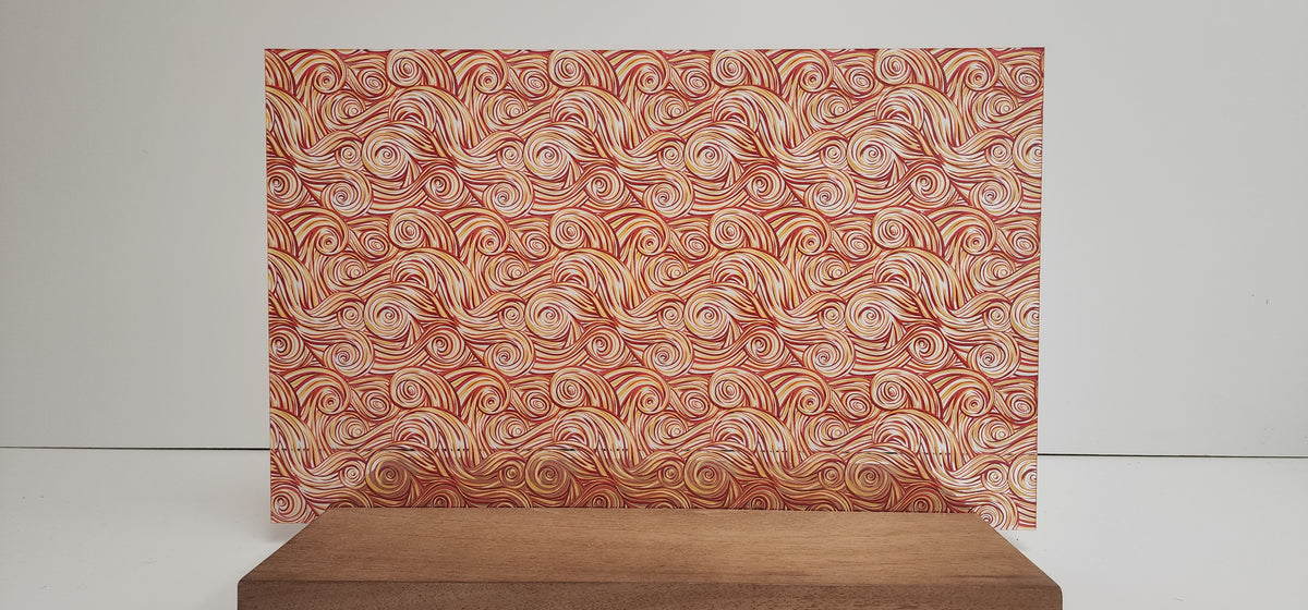 PatternPly® Scattered Red and Yellow Swirls product photo 3