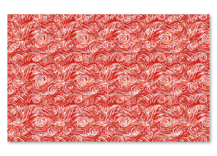 PatternPly® Scattered Red and Orange Swirls