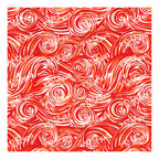 PatternPly® Transparent Red and Orange Swirls sheet showing the pattern
