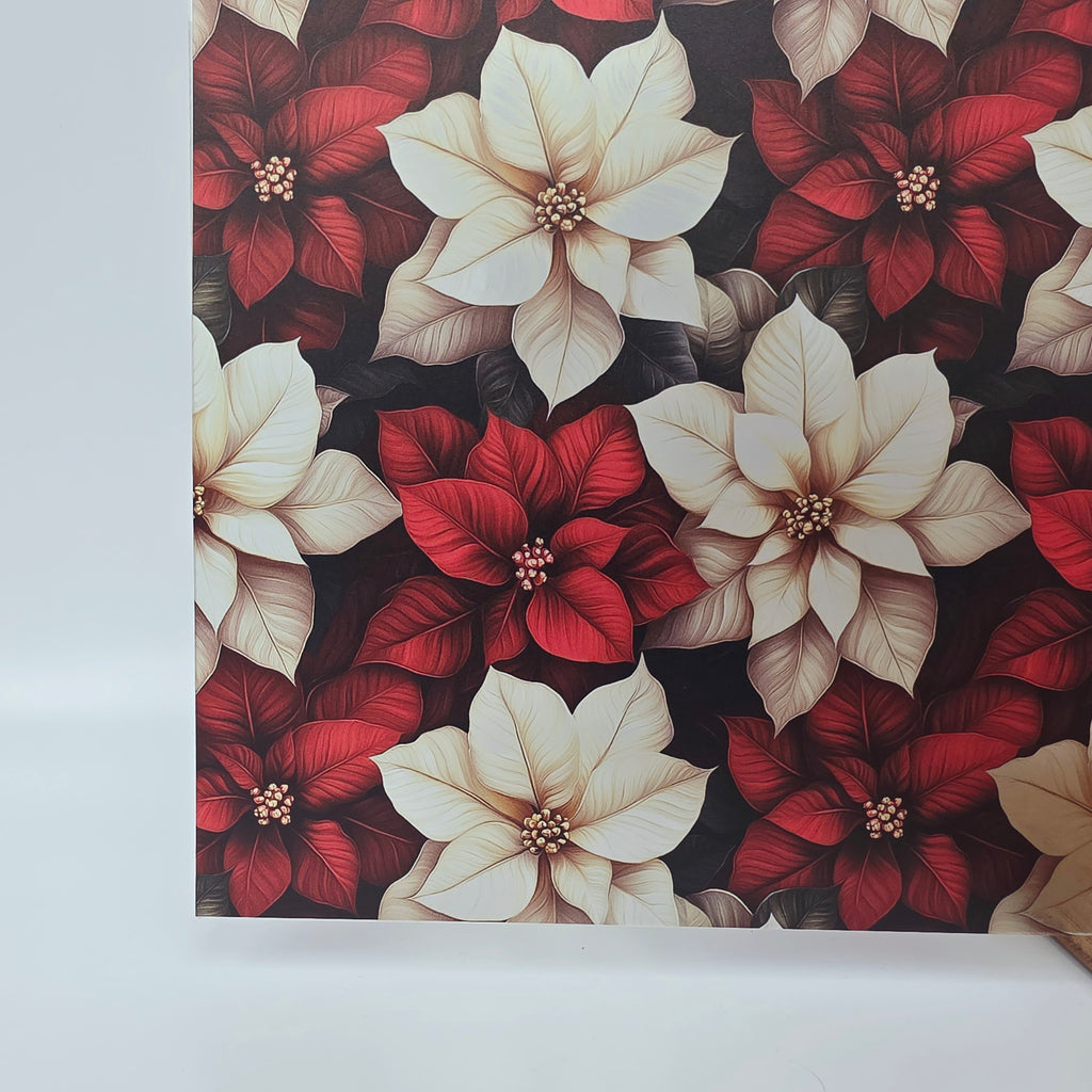 PatternPly® Transparent Red and White Poinsettia LARGE product photo 4