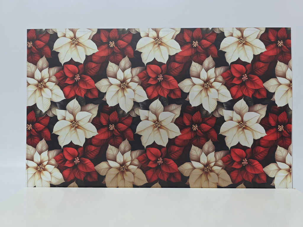 PatternPly® Transparent Red and White Poinsettia LARGE product photo 2