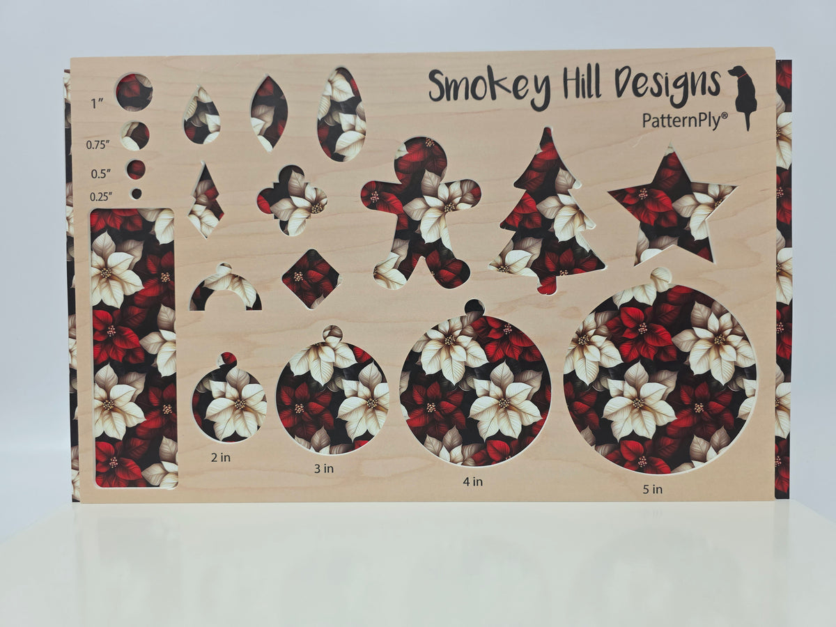 PatternPly® Full Coverage Red and White Poinsettia product photo 3