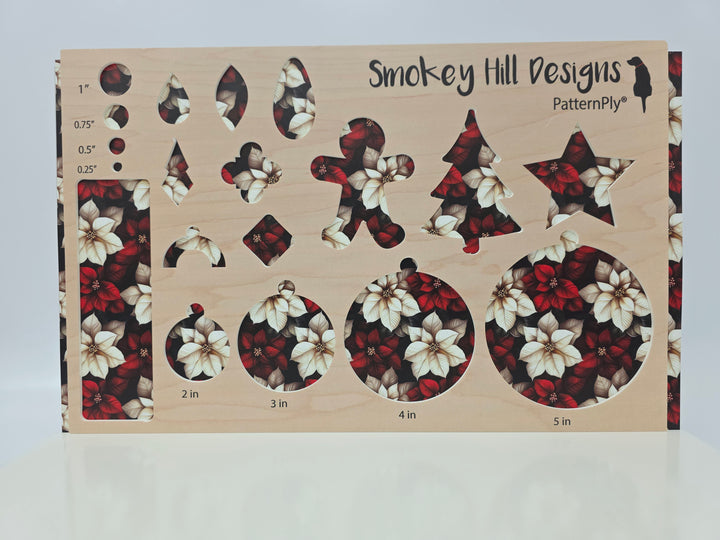 PatternPly® Full Coverage Red and White Poinsettia