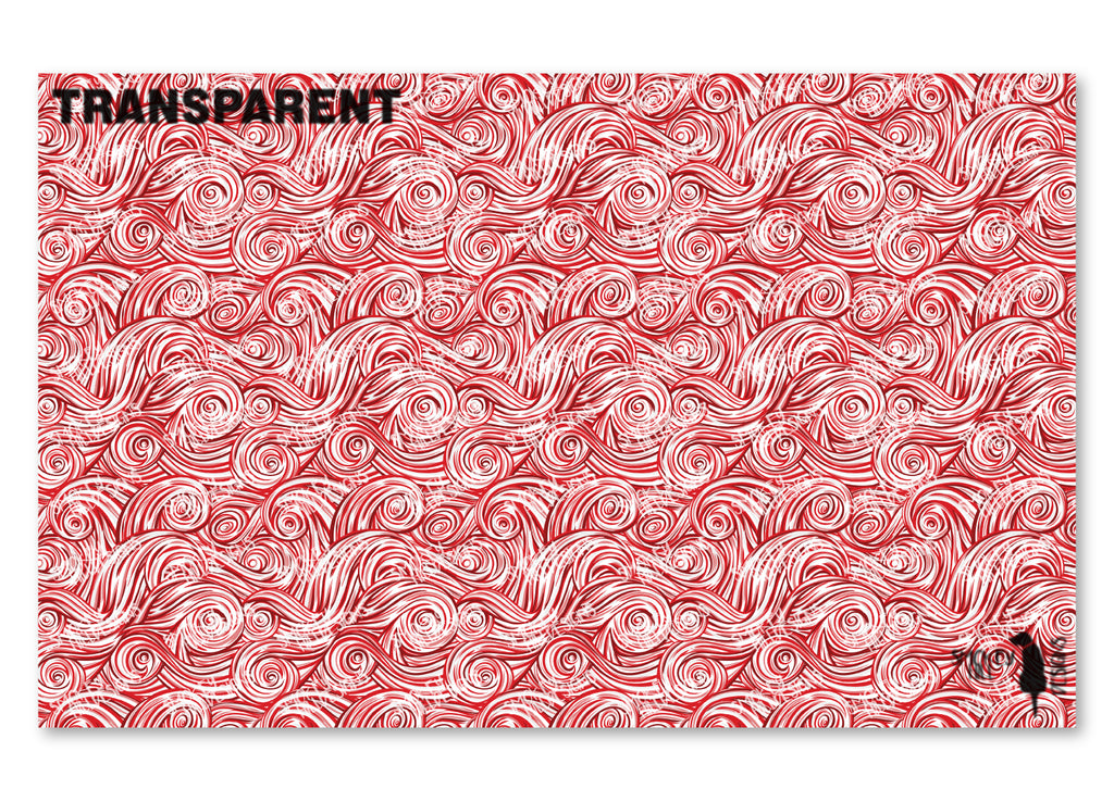 PatternPly® Transparent Red and White Swirls product photo 2