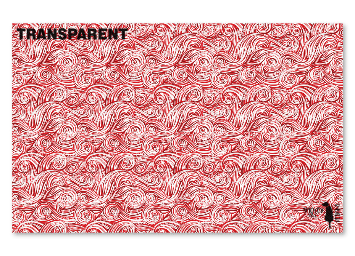PatternPly® Transparent Red and White Swirls product photo 2