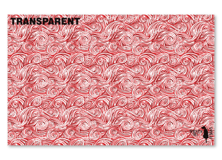 PatternPly® Transparent Red and White Swirls