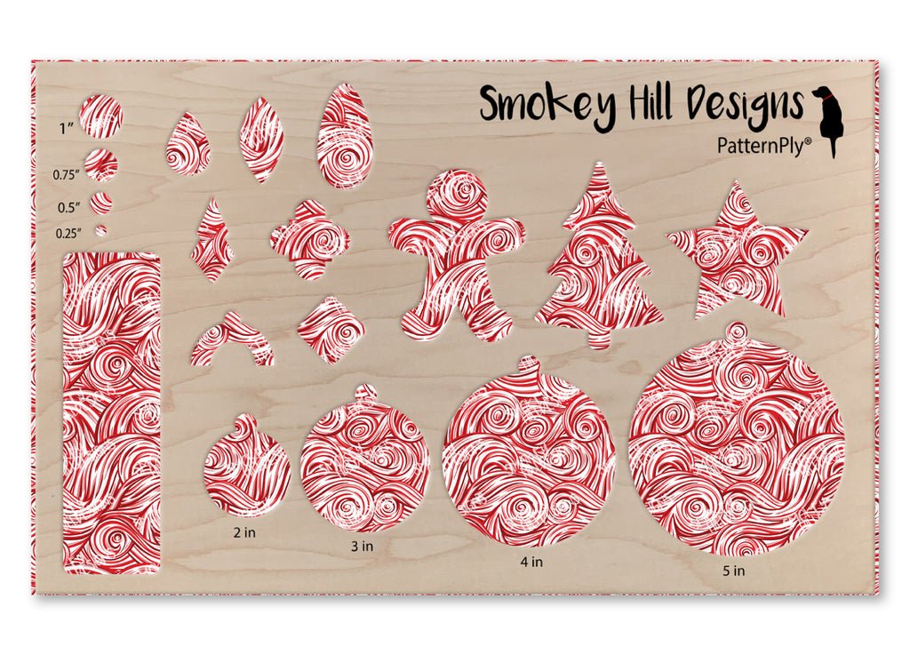 PatternPly® Scattered Red and White Swirls product photo 3