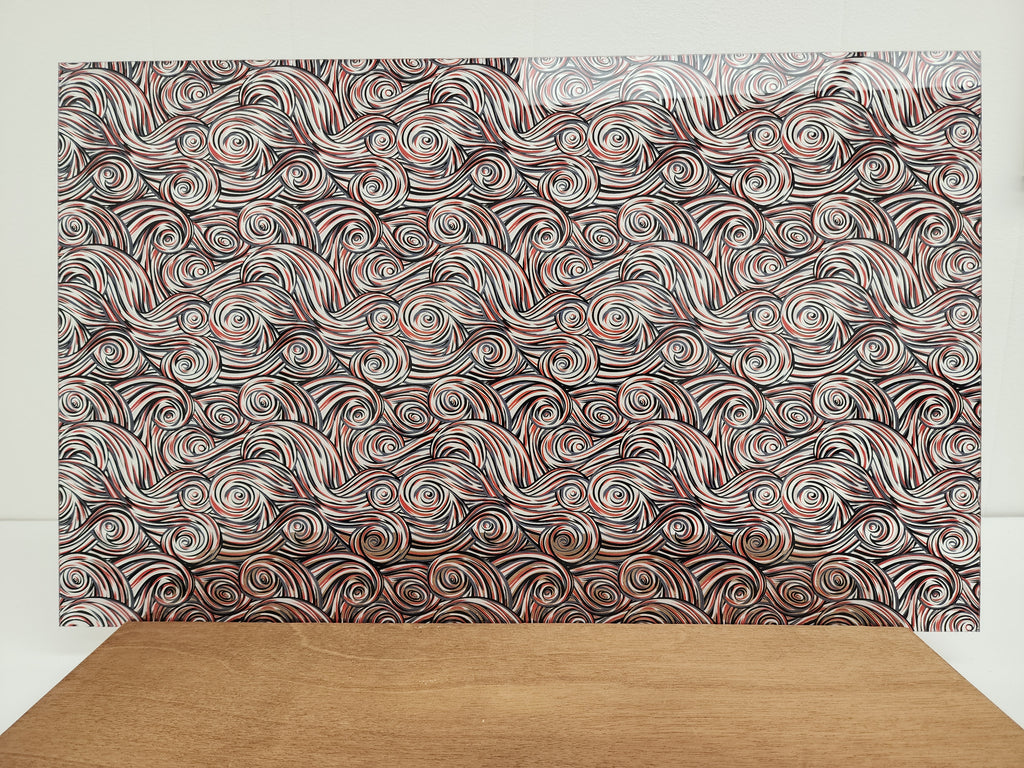 PatternPly® Scattered Red, Black, and White Swirls product photo 3