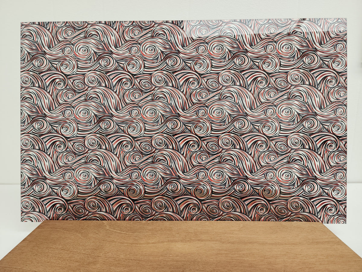 PatternPly® Scattered Red, Black, and White Swirls product photo 3
