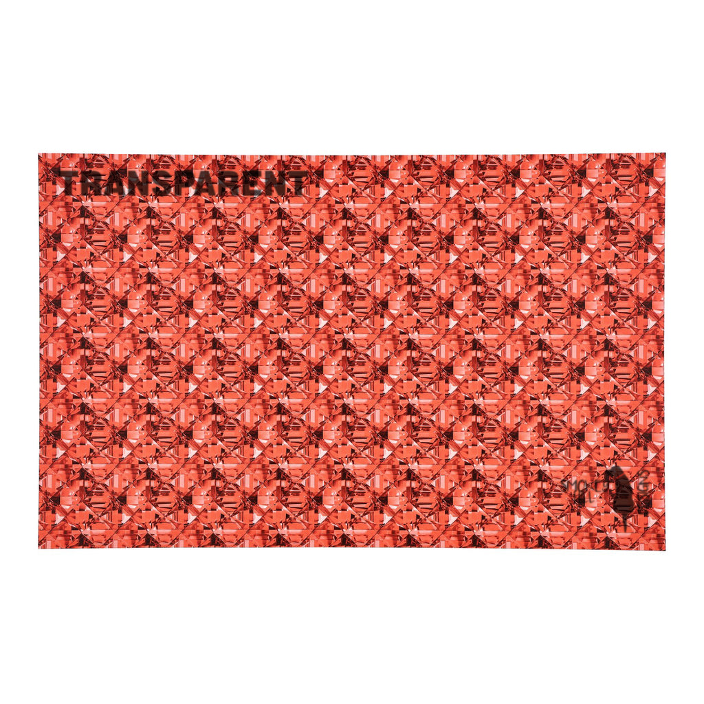 PatternPly® Transparent Red Glitz Micro sheet showing the pattern