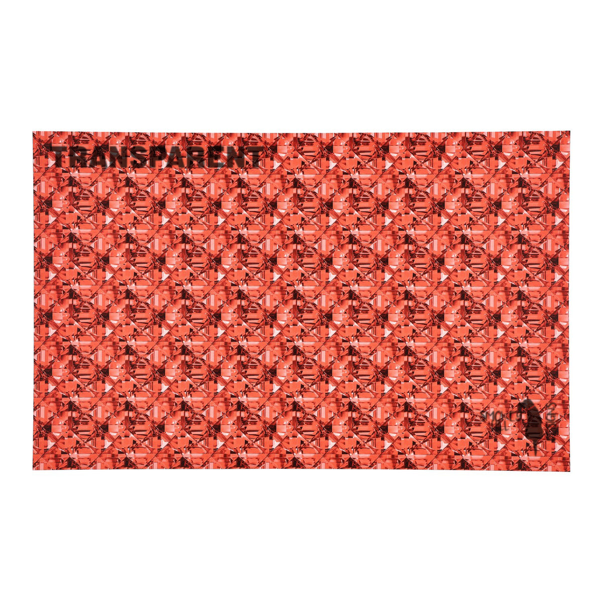 PatternPly® Transparent Red Glitz Micro sheet showing the pattern