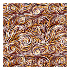 PatternPly® Transparent Red, Gold, and Black Swirls sheet showing the pattern