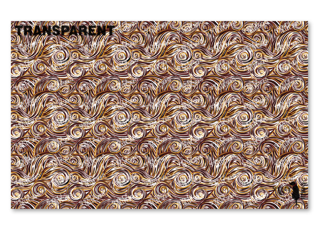 PatternPly® Transparent Red, Gold, and Black Swirls product photo 2