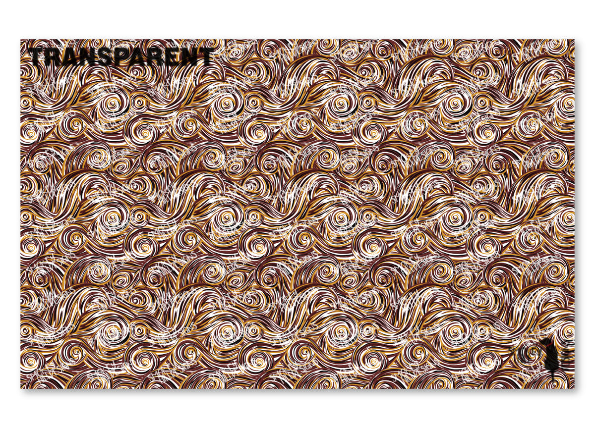 PatternPly® Transparent Red, Gold, and Black Swirls product photo 2