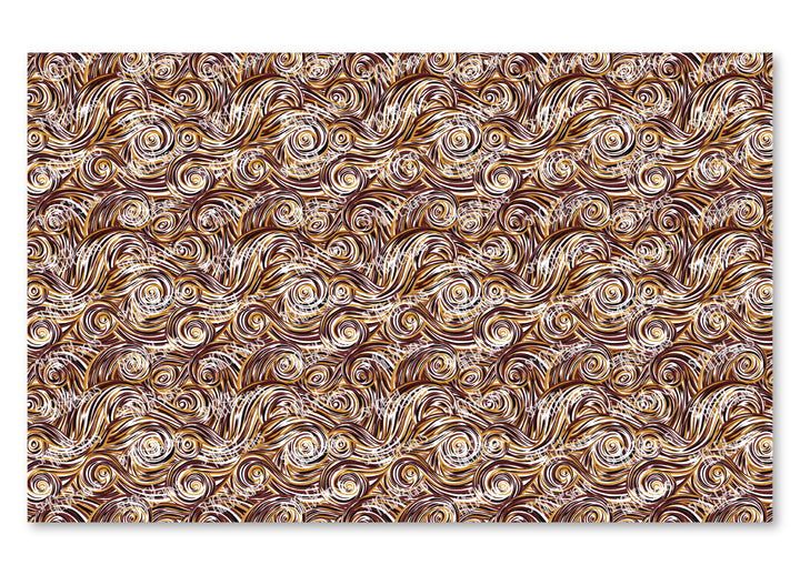 PatternPly® Scattered Red, Gold, and Black Swirls