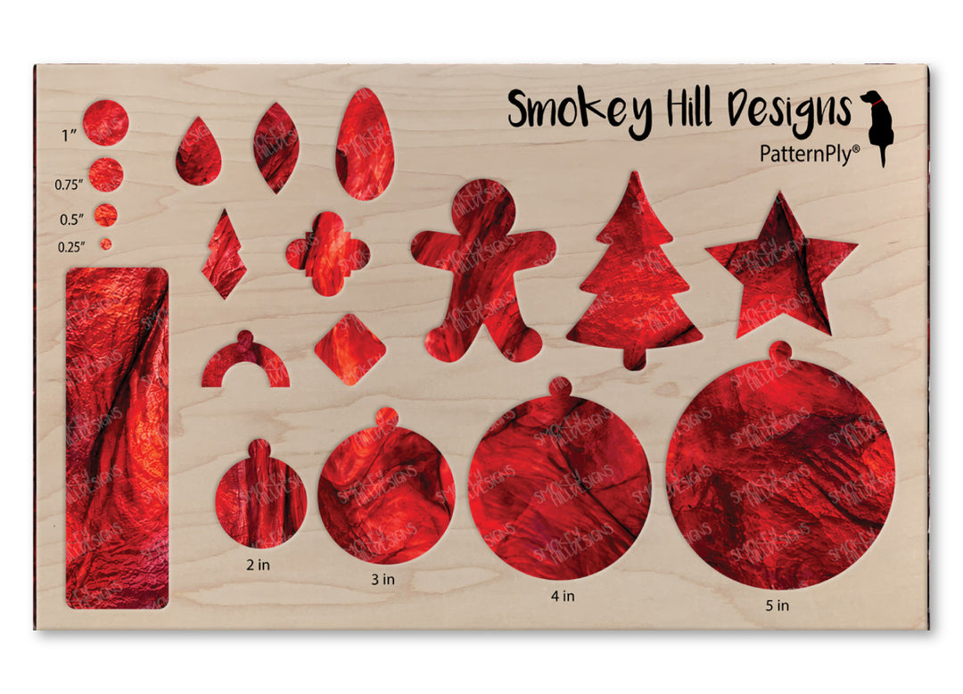 PatternPly® Transparent Realistic Red Stained Glass