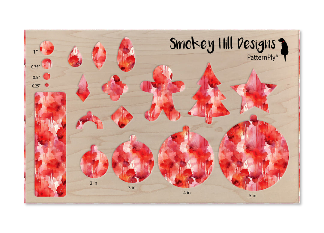 PatternPly® Full Coverage Red Watercolor Drips