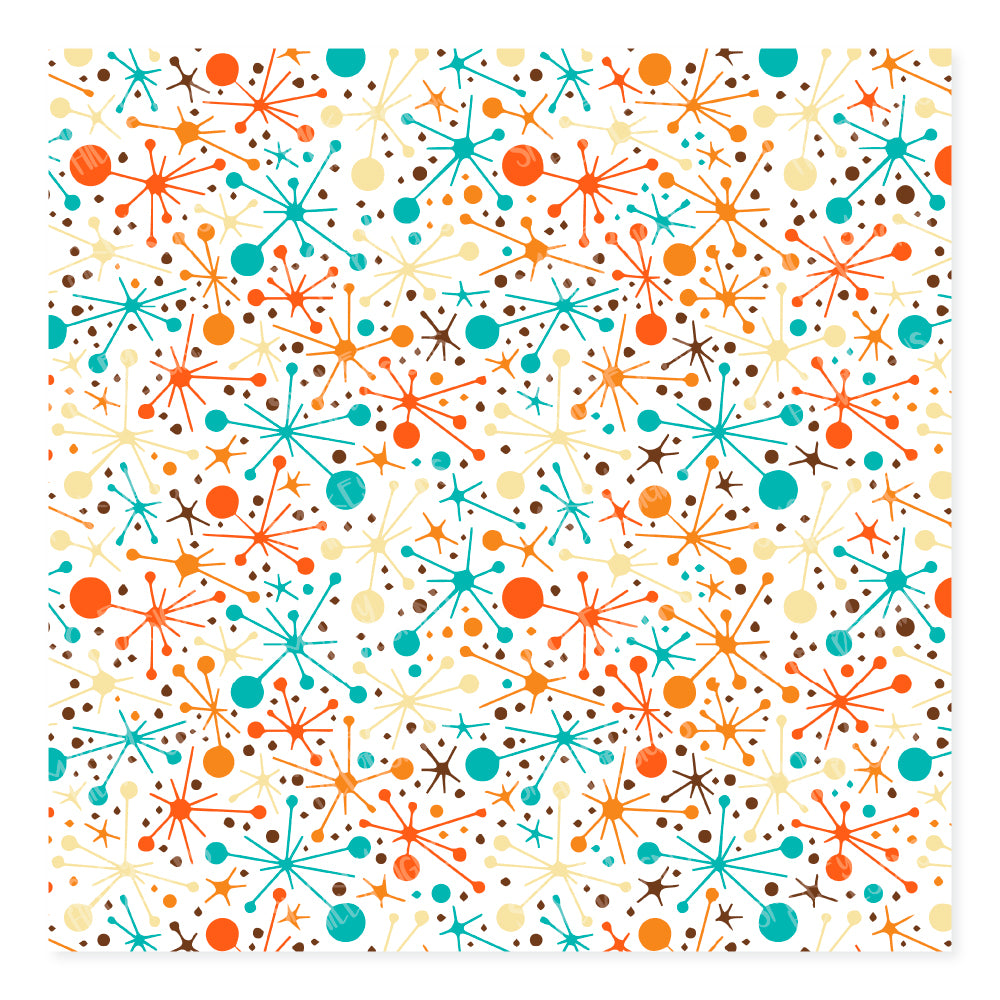 PatternPly® Scattered Retro Atomic Jacks