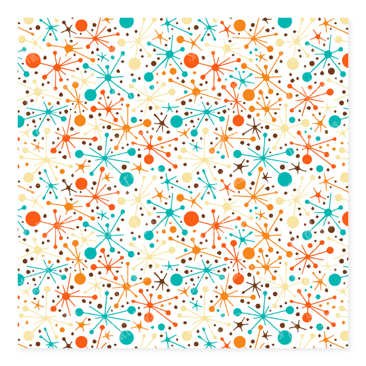 PatternPly® Scattered Retro Atomic Jacks