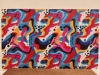 PatternPly® Full Coverage Retro Bright Geometric sheet showing the pattern