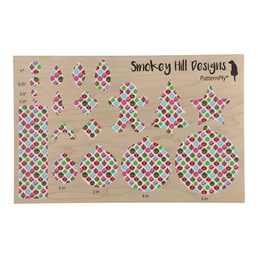PatternPly® Full Coverage Retro Christmas Ornaments