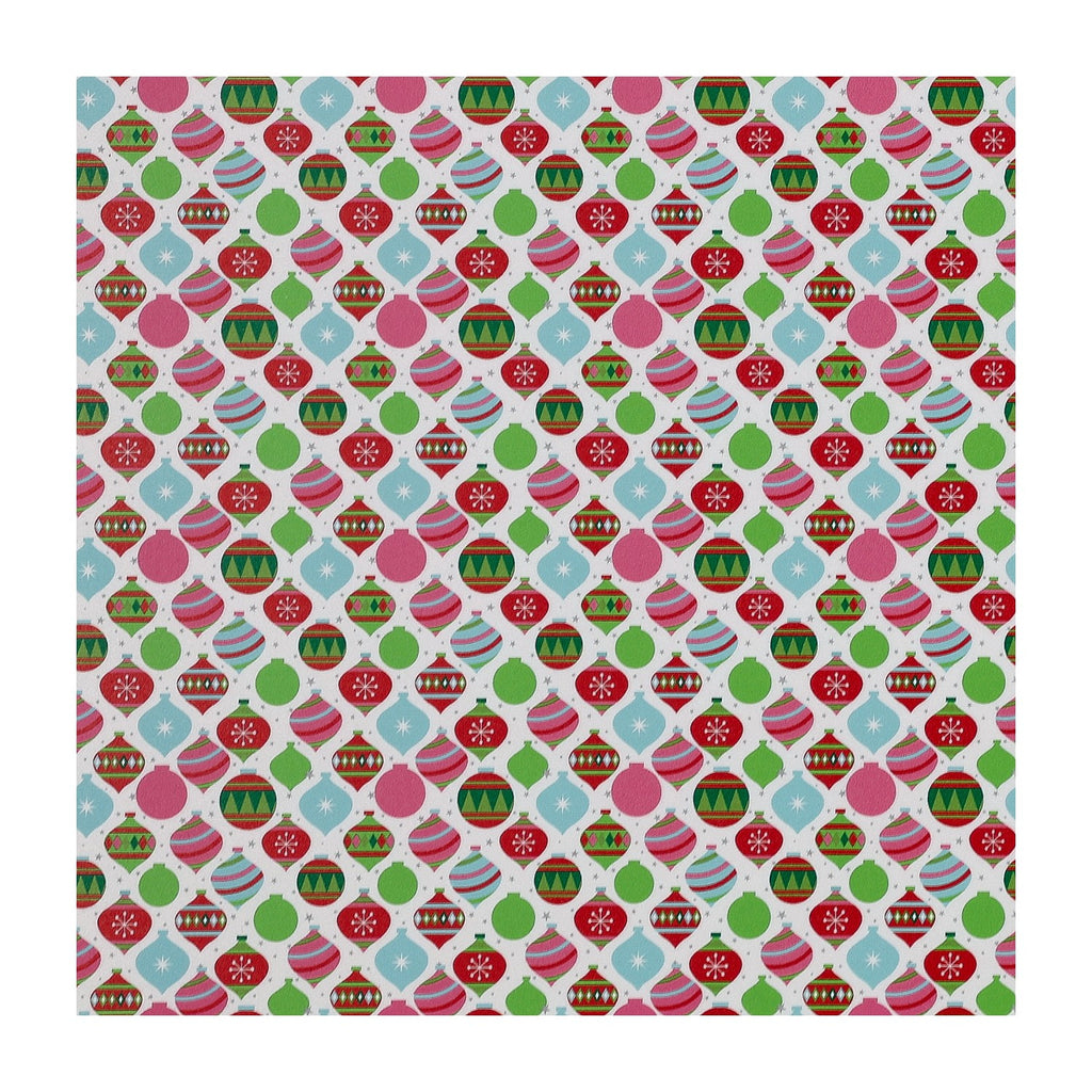 PatternPly® Full Coverage Retro Christmas Ornaments sheet showing the pattern