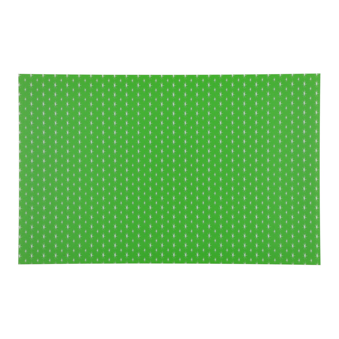 PatternPly® Full Coverage Retro Green Snowflakes