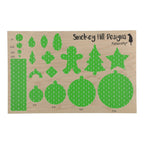 PatternPly® Full Coverage Retro Green Snowflakes product photo 3