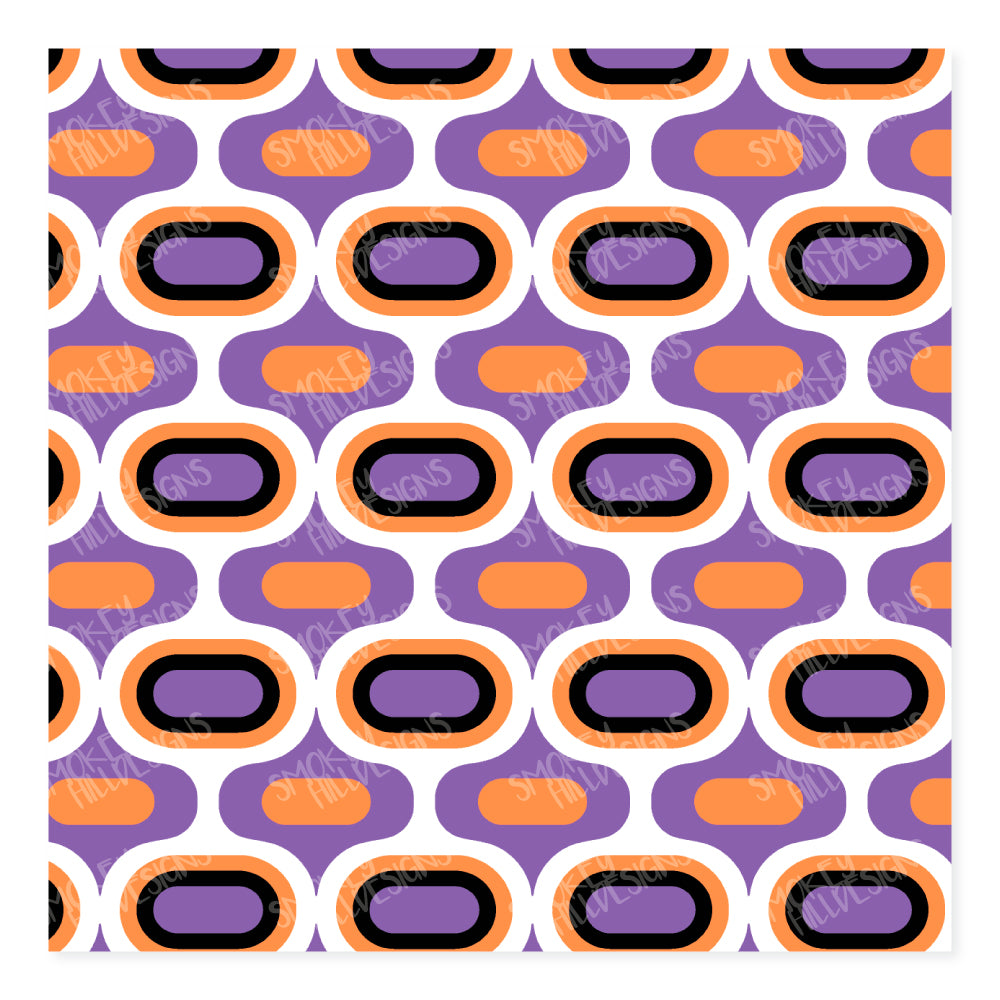 PatternPly® Scattered Retro Halloween Teardrop Trio product photo 3