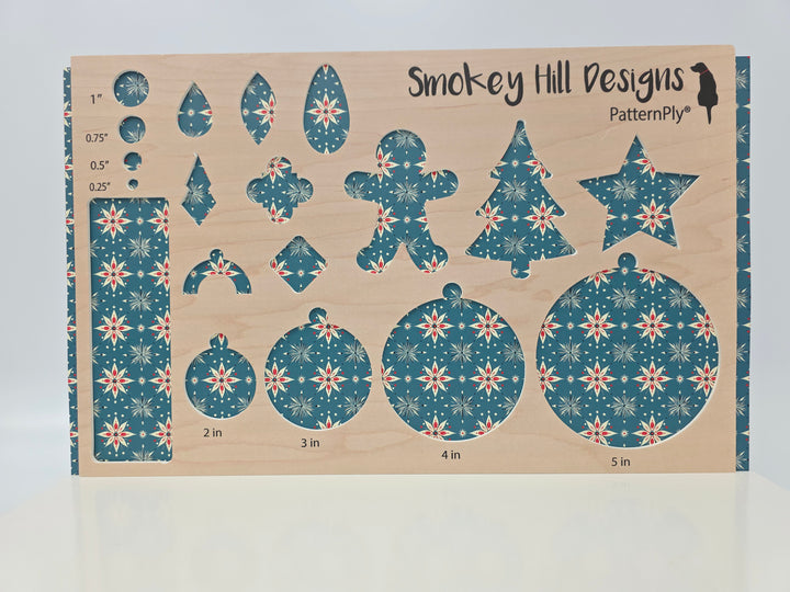 PatternPly® Full Coverage Retro Snowflakes