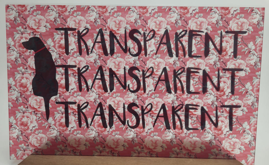 PatternPly® Transparent Rococo Pink Floral LARGE product photo 2