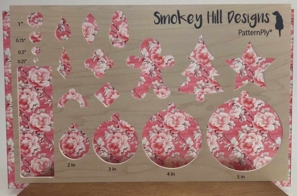 PatternPly® Transparent Rococo Pink Floral LARGE product photo 3