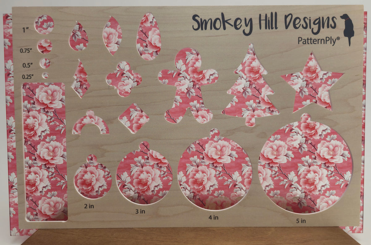 PatternPly® Transparent Rococo Pink Floral LARGE product photo 3