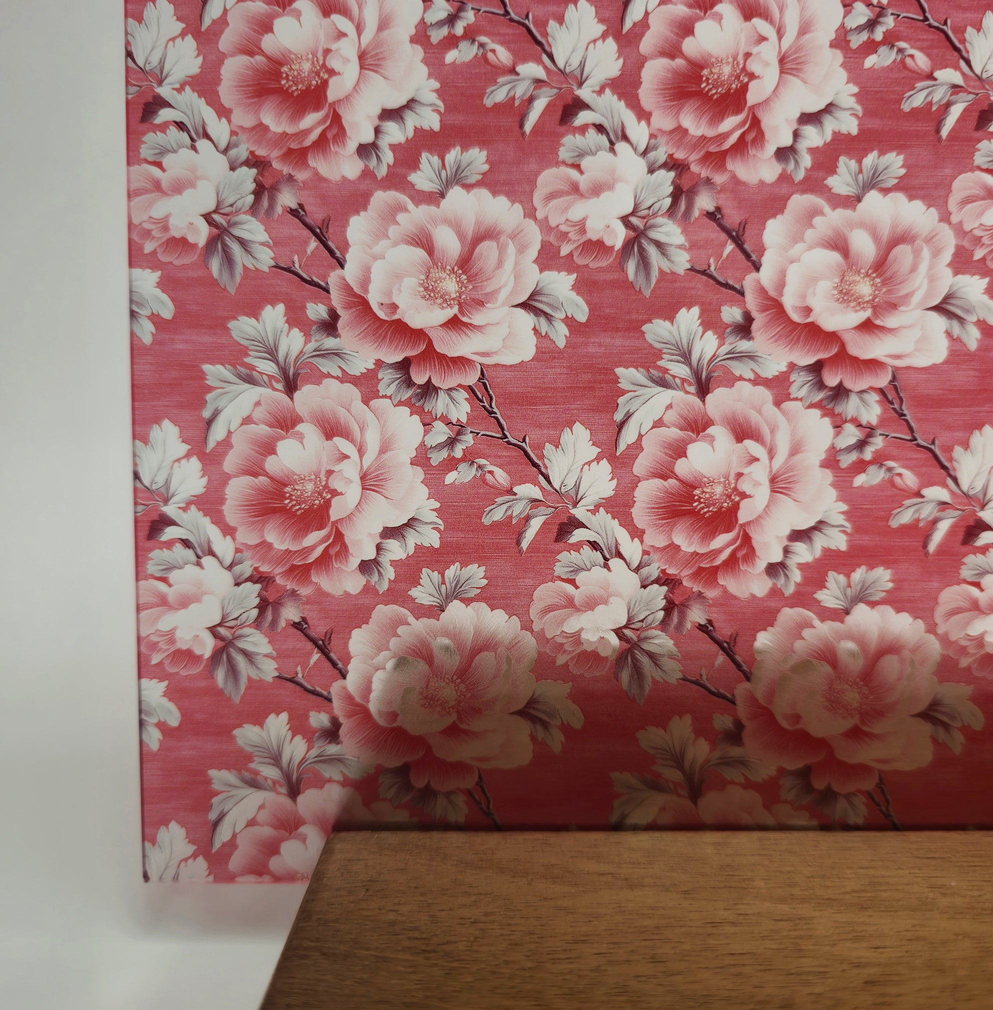 PatternPly® Transparent Rococo Pink Floral LARGE – Smokey Hill Designs