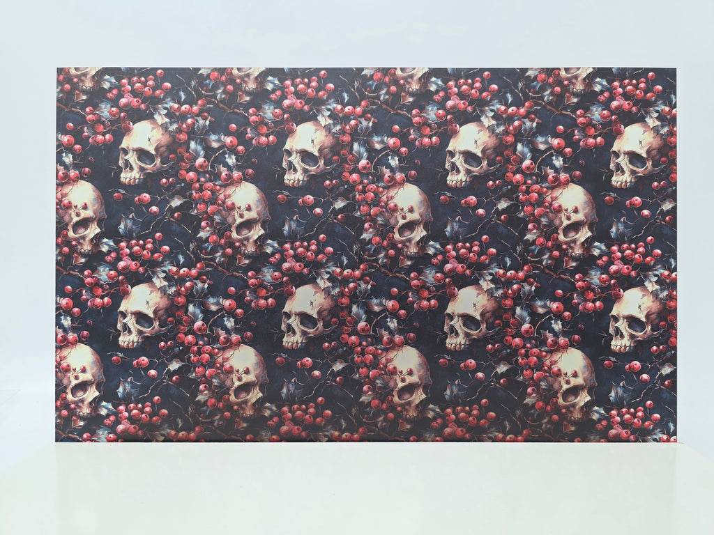 PatternPly® Transparent Skulls and Mistletoe LARGE product photo 2