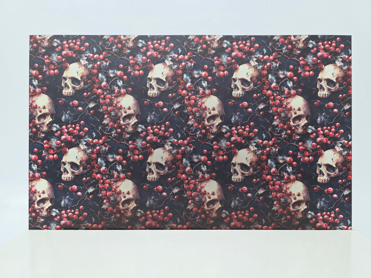 PatternPly® Transparent Skulls and Mistletoe LARGE product photo 2