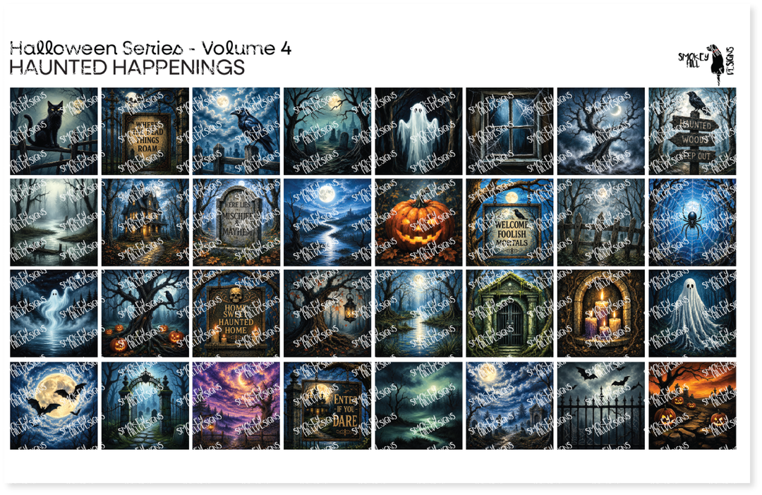 PatternPly® Transparent Halloween Series Volume 4 Haunted Happenings Sampler