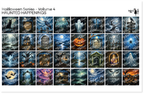 PatternPly® Full Coverage Halloween Series Volume 4 Haunted Happenings Sampler: sampler sheet of small art scene designs