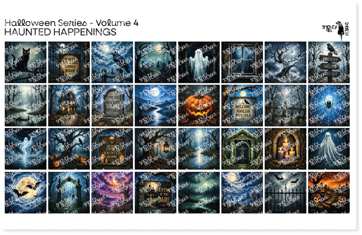PatternPly® Transparent Halloween Series Volume 4 Haunted Happenings Sampler