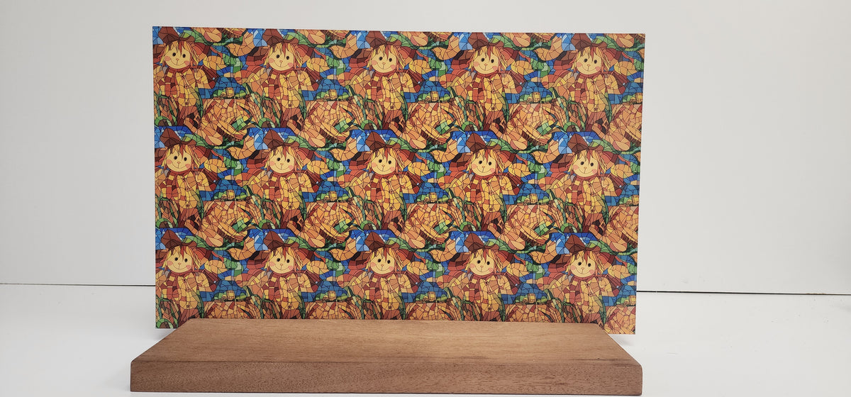PatternPly® Full Coverage Stained Glass Scarecrow product photo 3