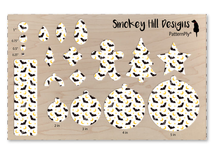 PatternPly® Scattered Bats and Moons