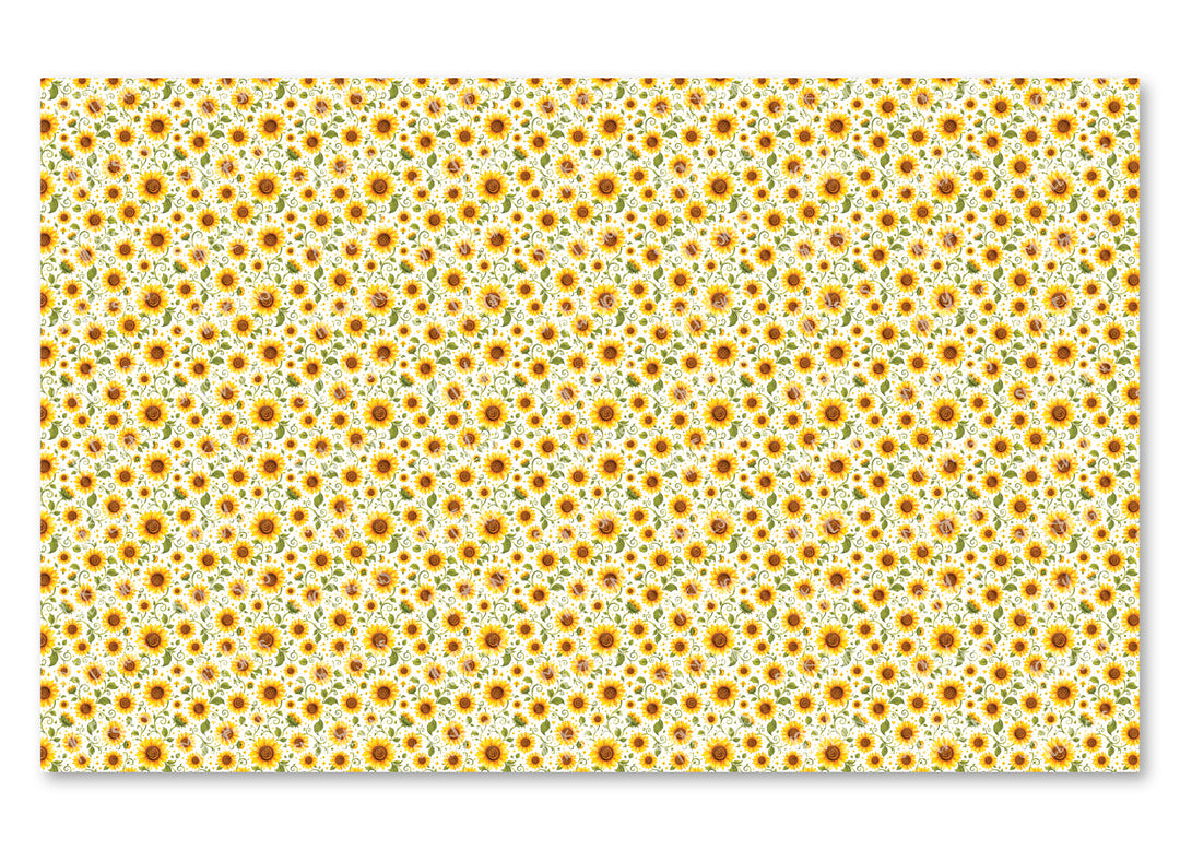 PatternPly® Scattered Swirling Sunflowers