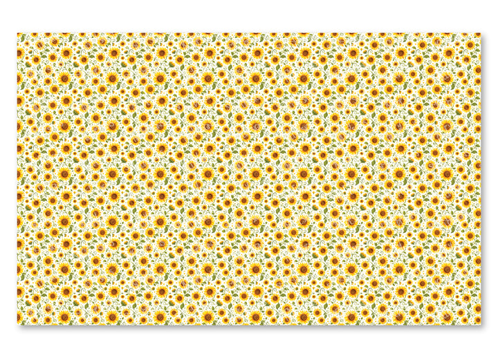 PatternPly® Scattered Swirling Sunflowers