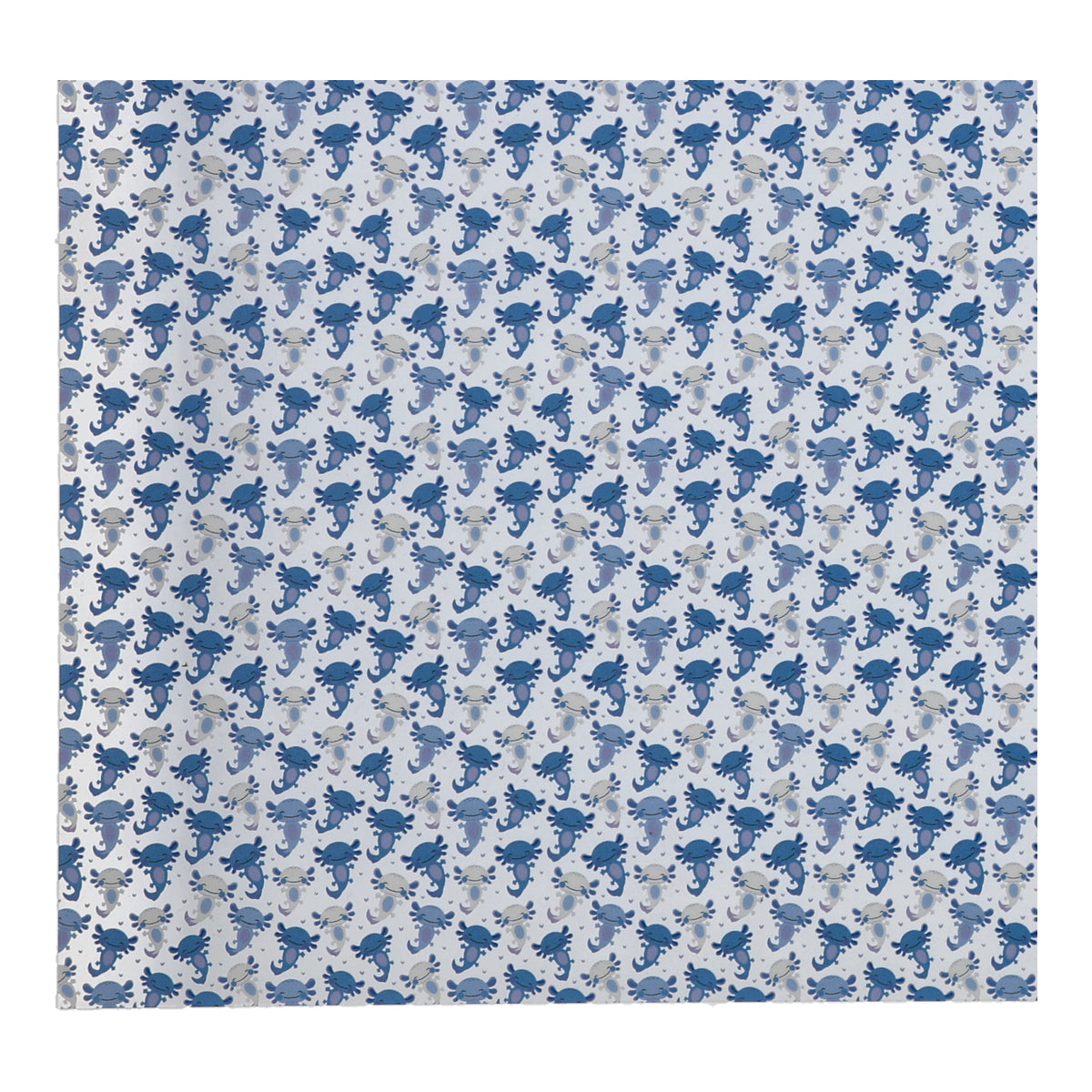 PatternPly® Scattered Blue Axolotls sheet showing the pattern