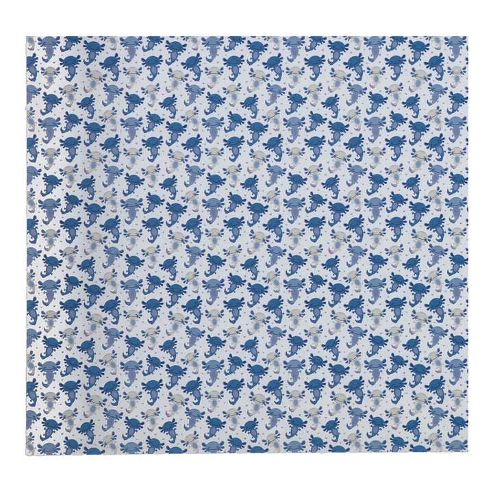 PatternPly® Scattered Blue Axolotls