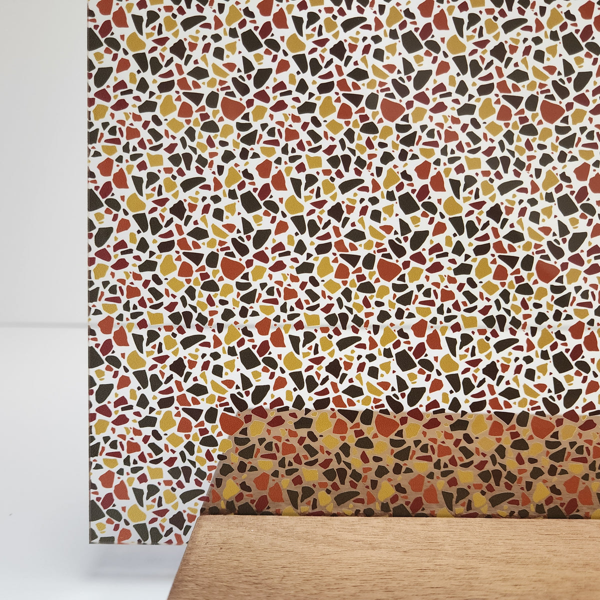 PatternPly® Scattered Fall Terrazzo sheet showing the pattern