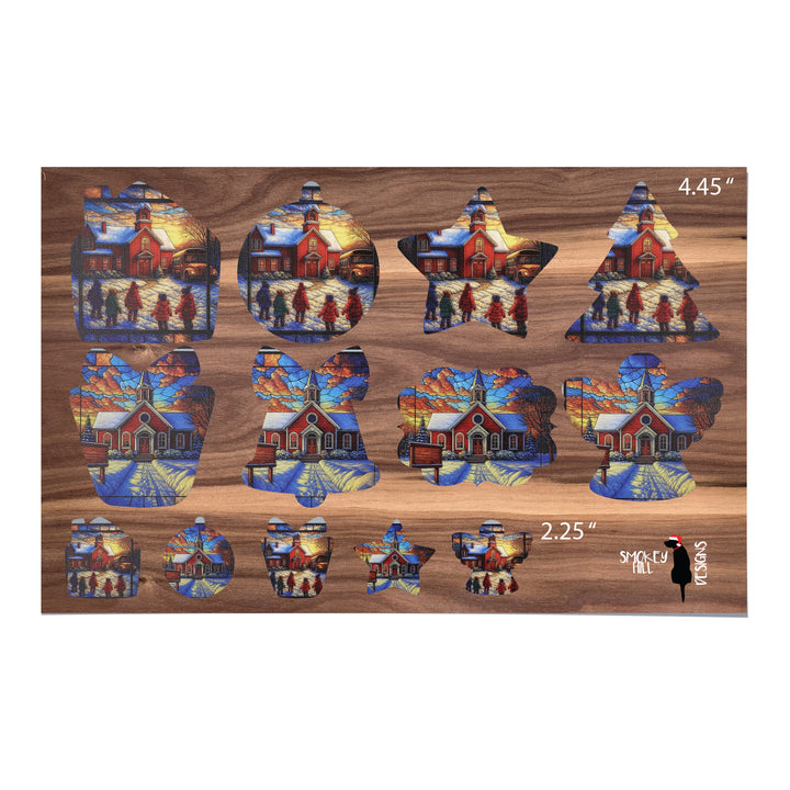 PatternPly® Full Coverage Schoolhouse In Winter 2 sizes